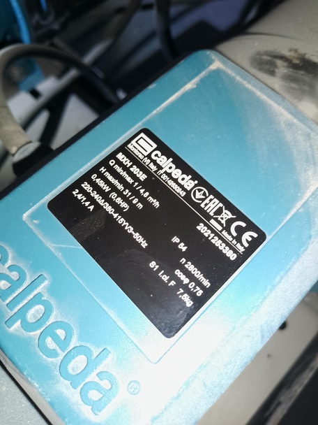 Calpeda MXV, MXH 802- 805, 1603-05